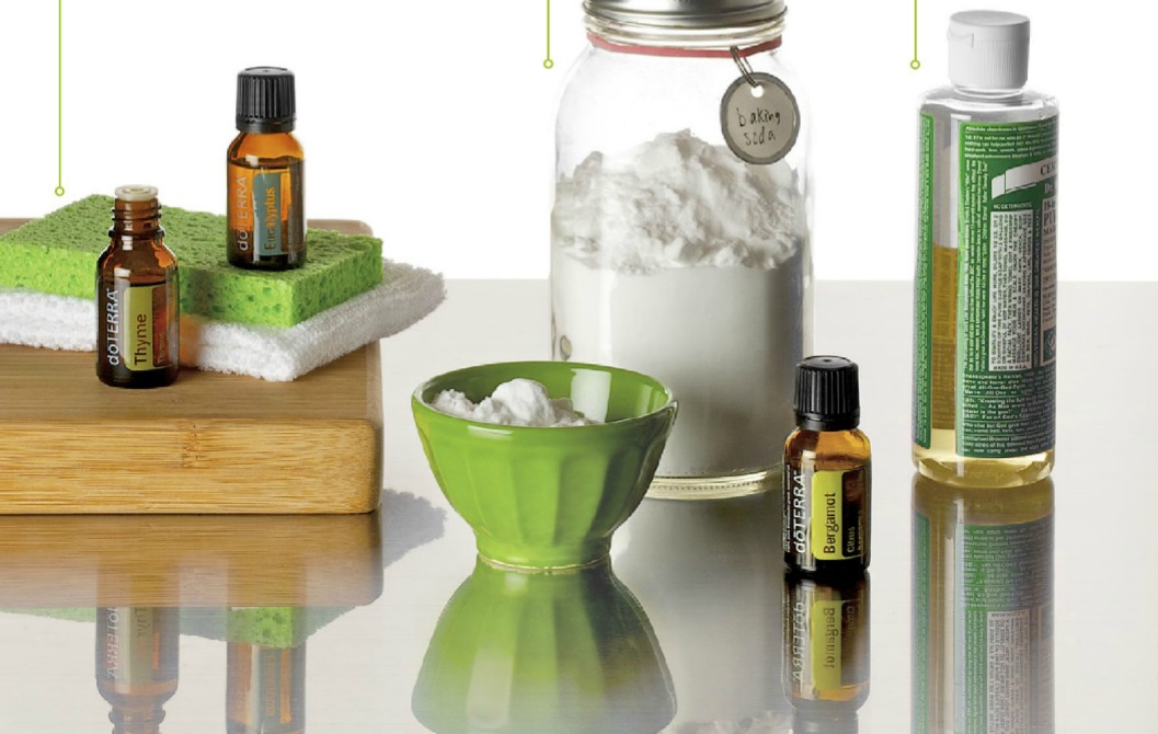 Spring Cleaning with doTERRA essential oils, baking soda, castile soap