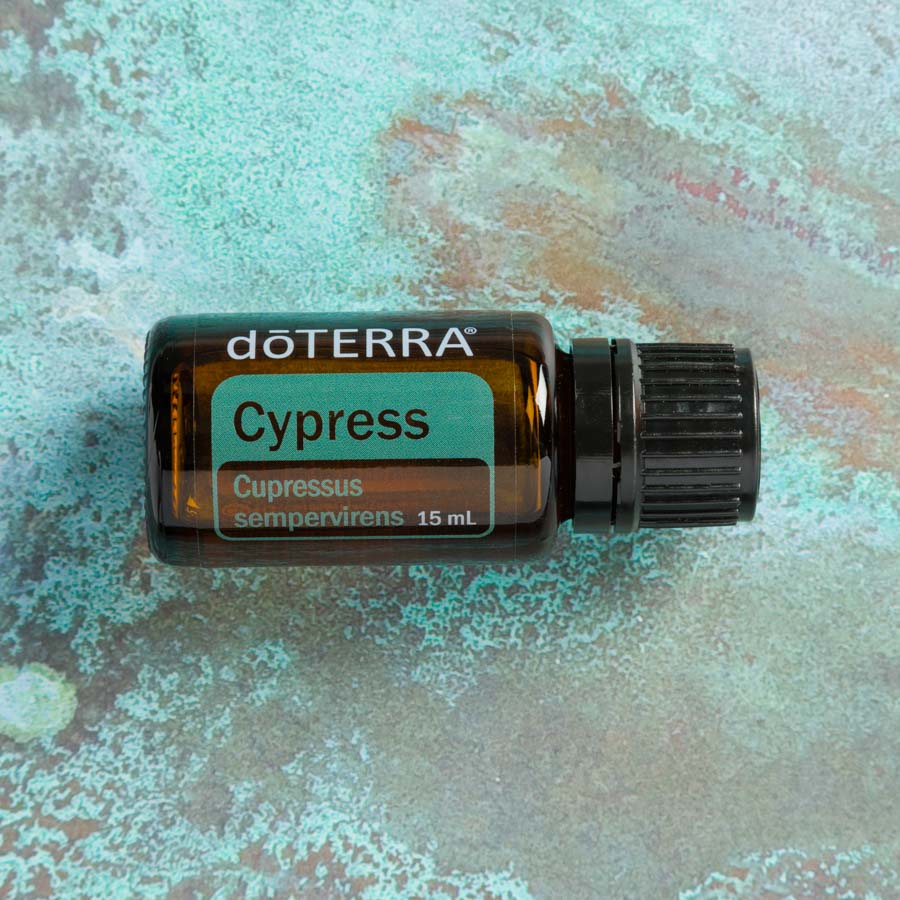 bottle of Cypress Essential Oil