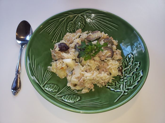 Turkey & Rice Casserole on Plate